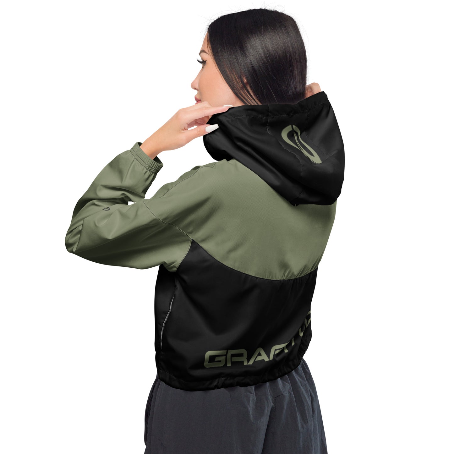 Women’s cropped windbreaker - GD Finch