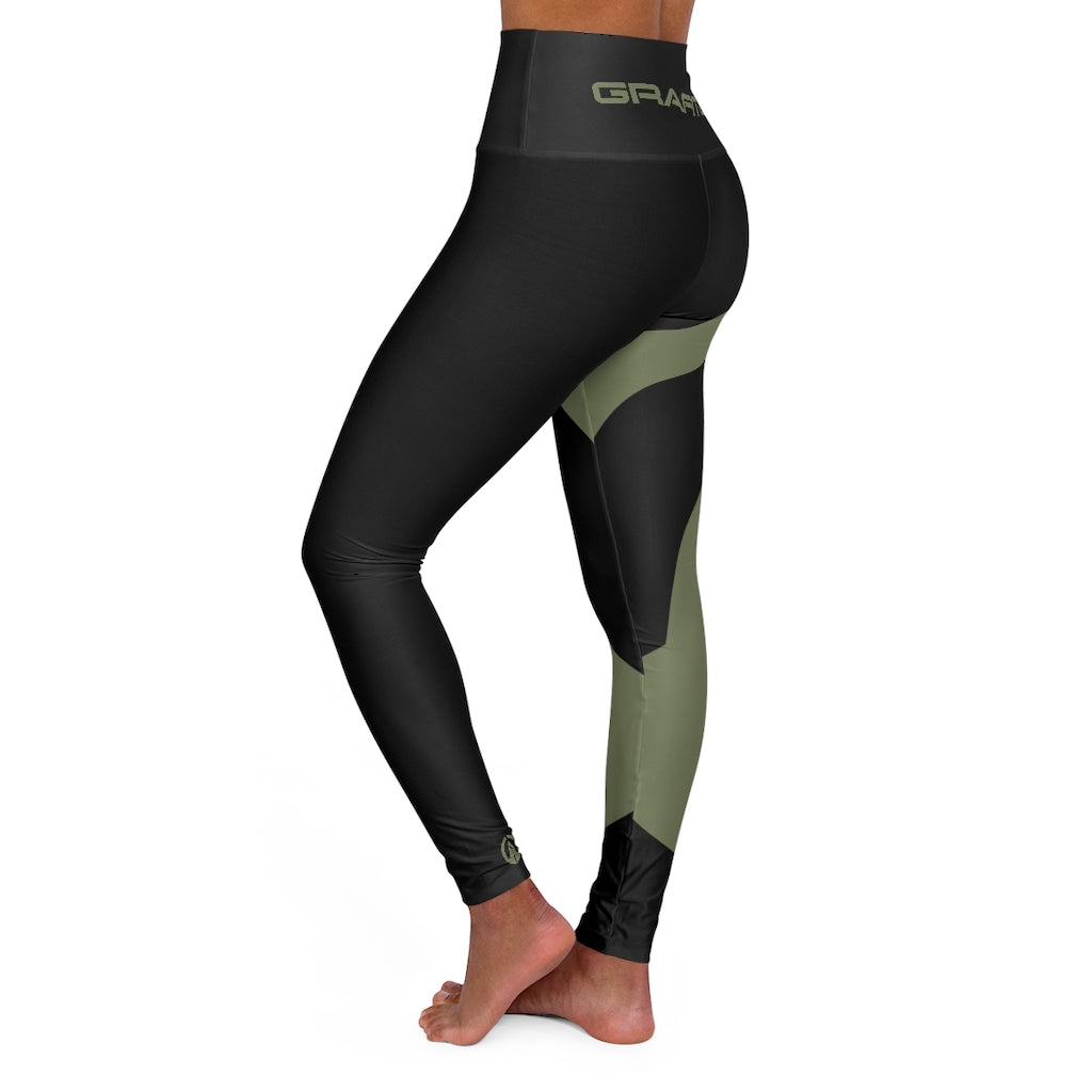 High Waisted Yoga Leggings - GDX Raven Finch