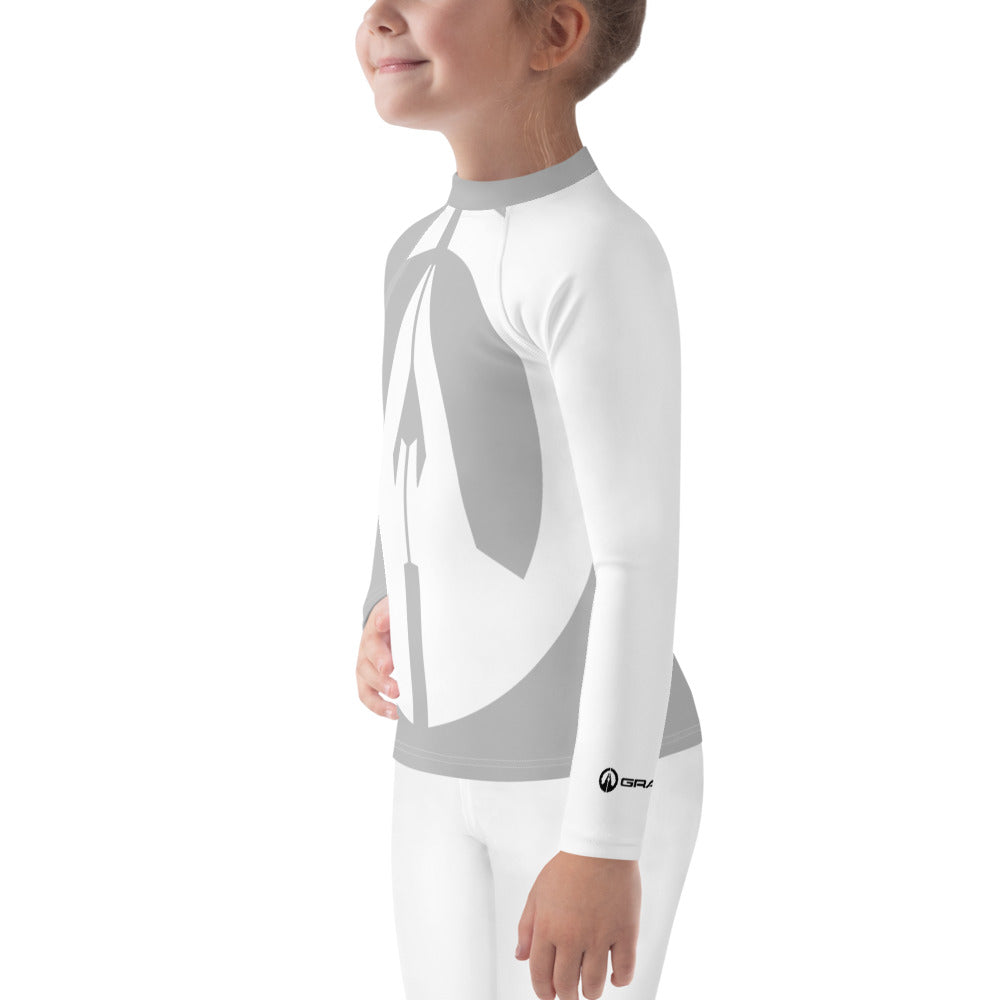 Kids Rash Guard - Silver