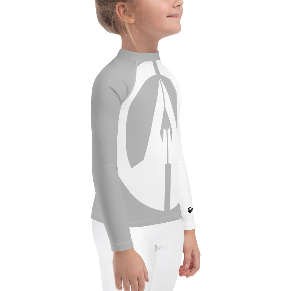 Kids Rash Guard - Silver