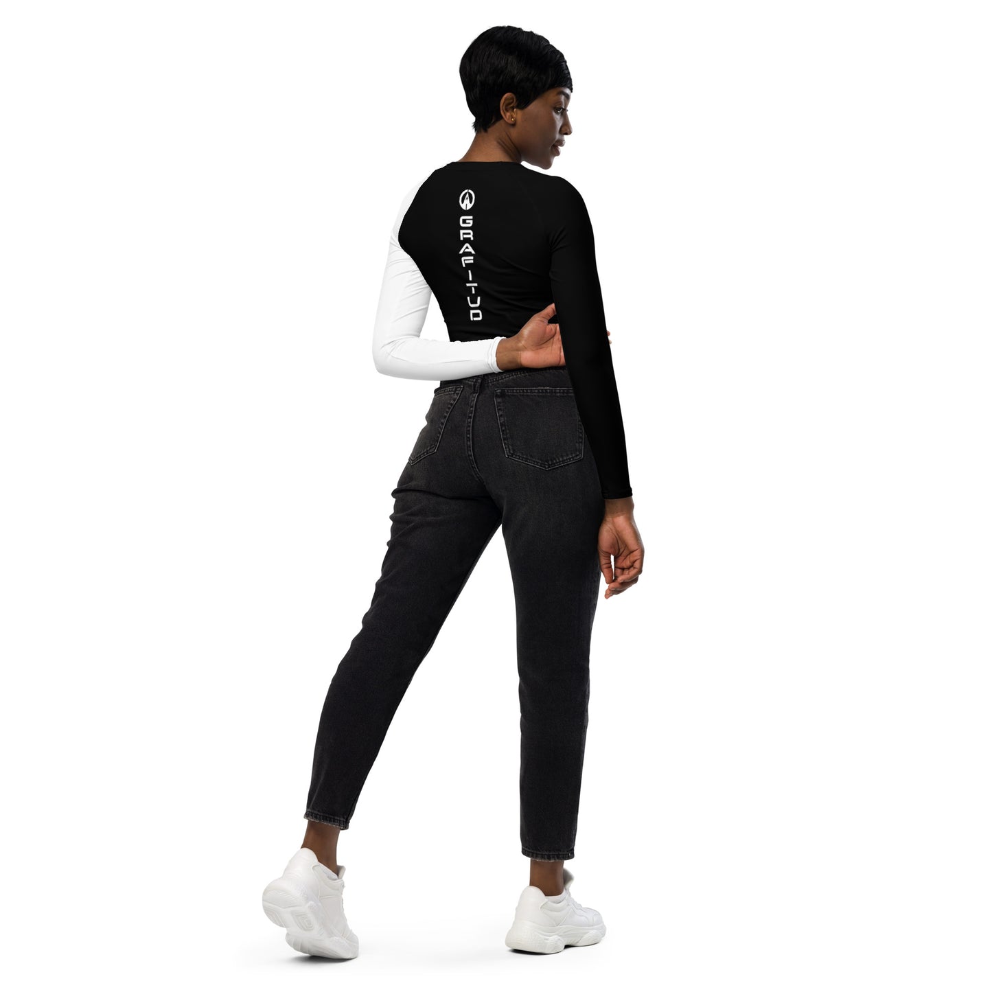 Long-sleeve crop top - G1-Raven
