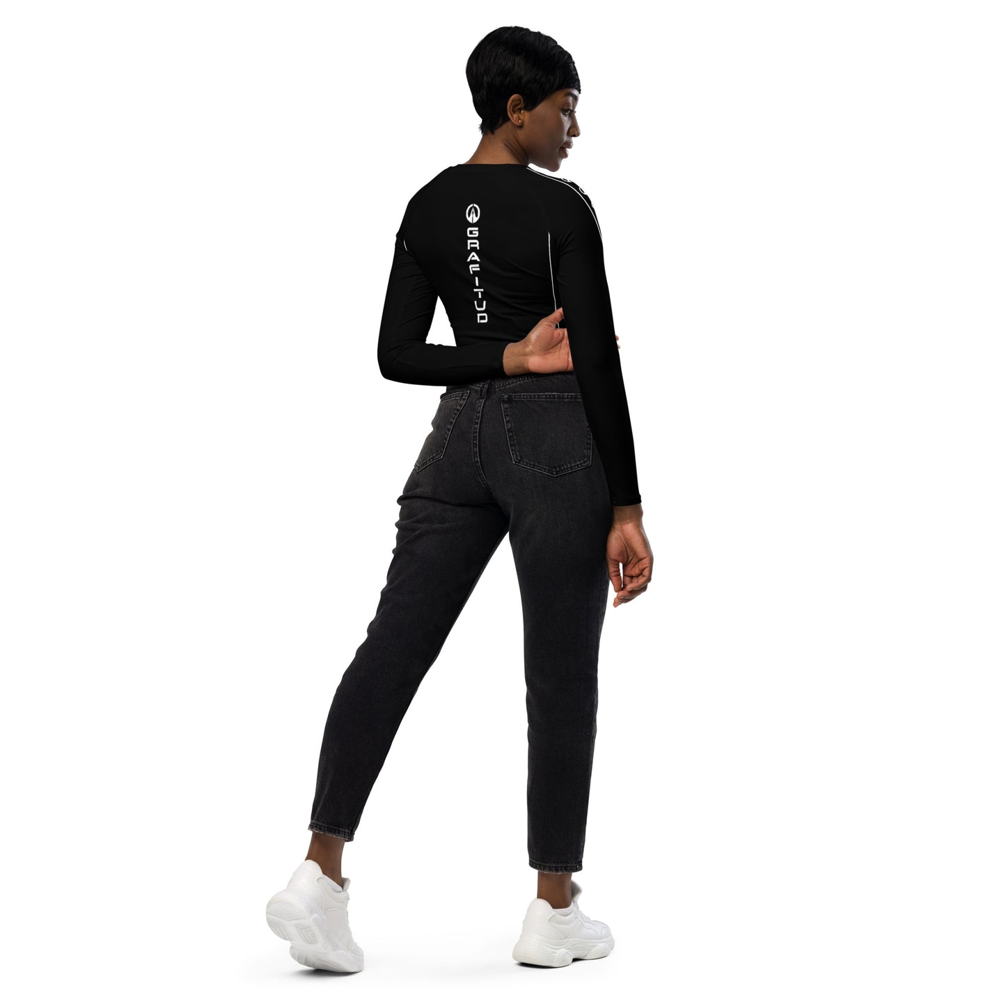 Long-sleeve crop top - GBK Raven