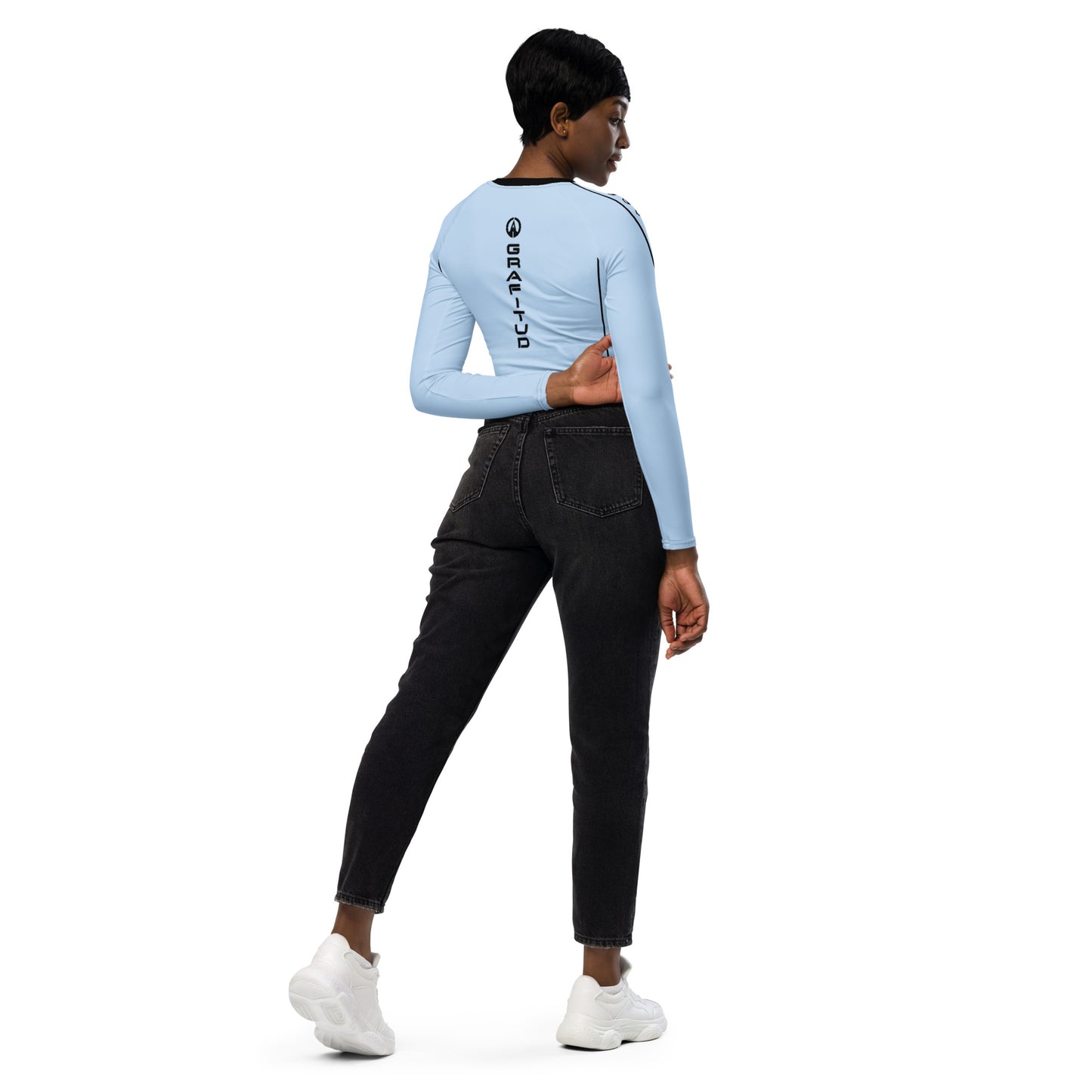 Long-sleeve crop top - GBK B-Sky