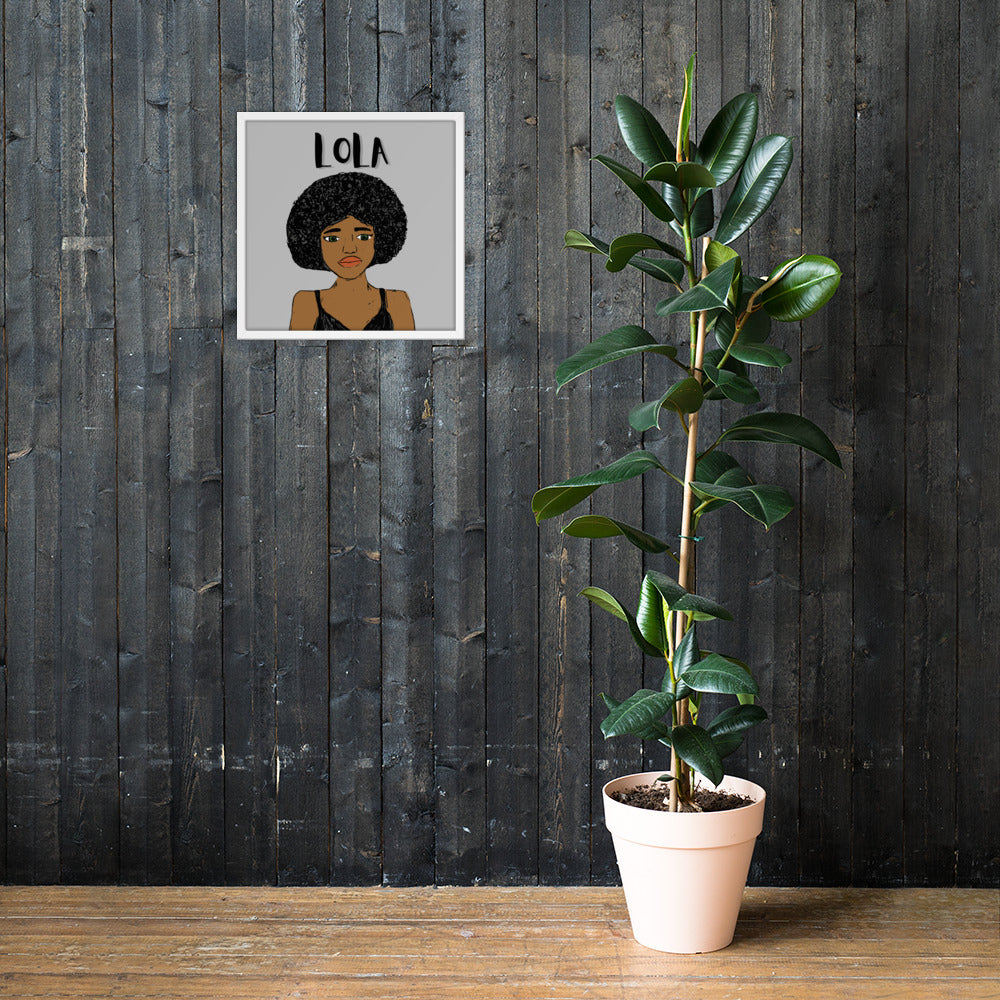 Lola Personnalisable Framed poster