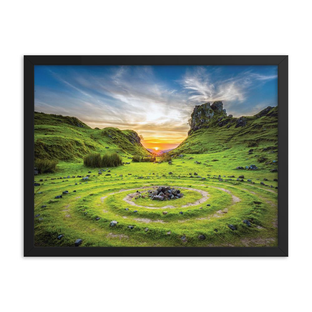 Grateful circle - Framed photo paper poster