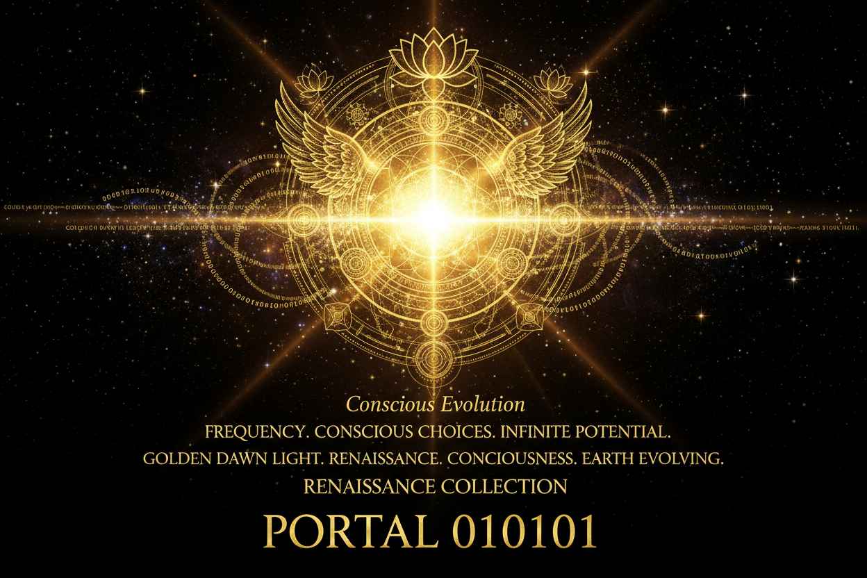 "Portail Renaissance 2026 - Énergie de renouveau cosmique, transformation spirituelle et nouveau cycle. Symbole de reset, potentiel infini et intentions 2026."