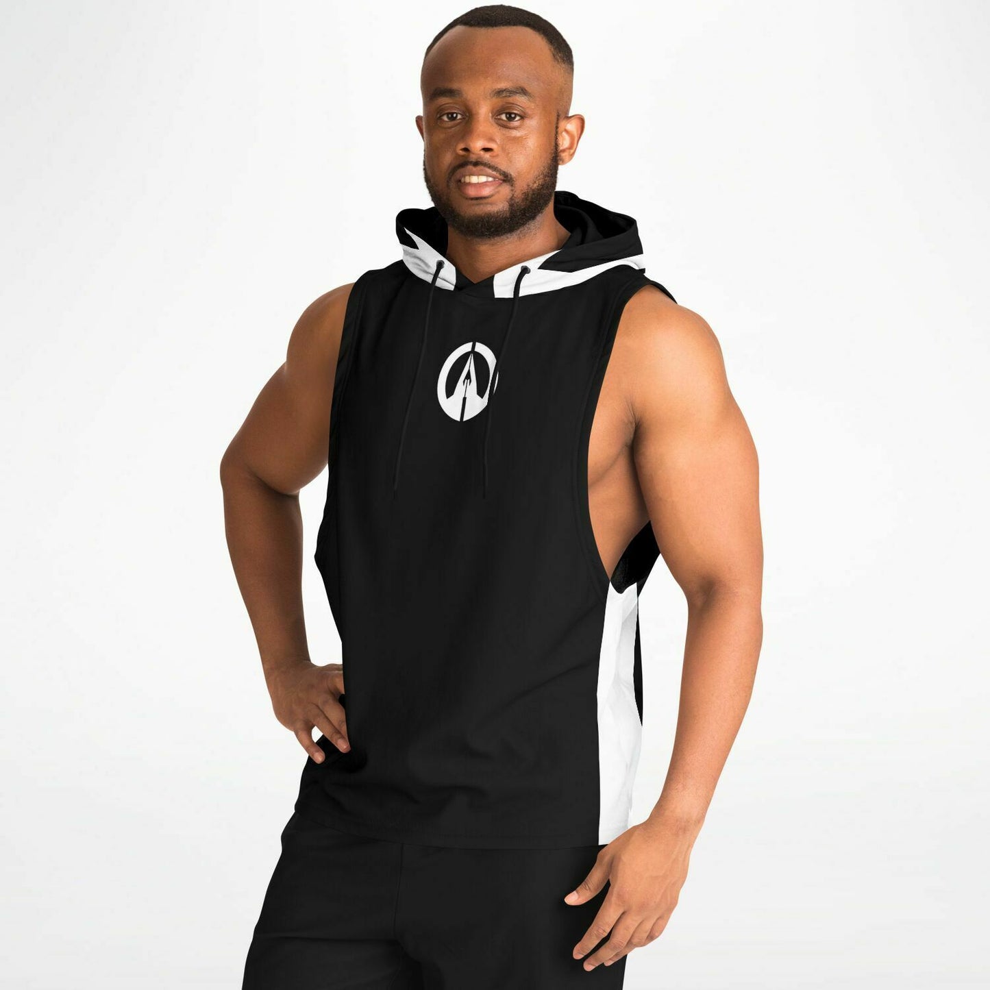 Athletic Drop Armhole Hoodie - GD Raven