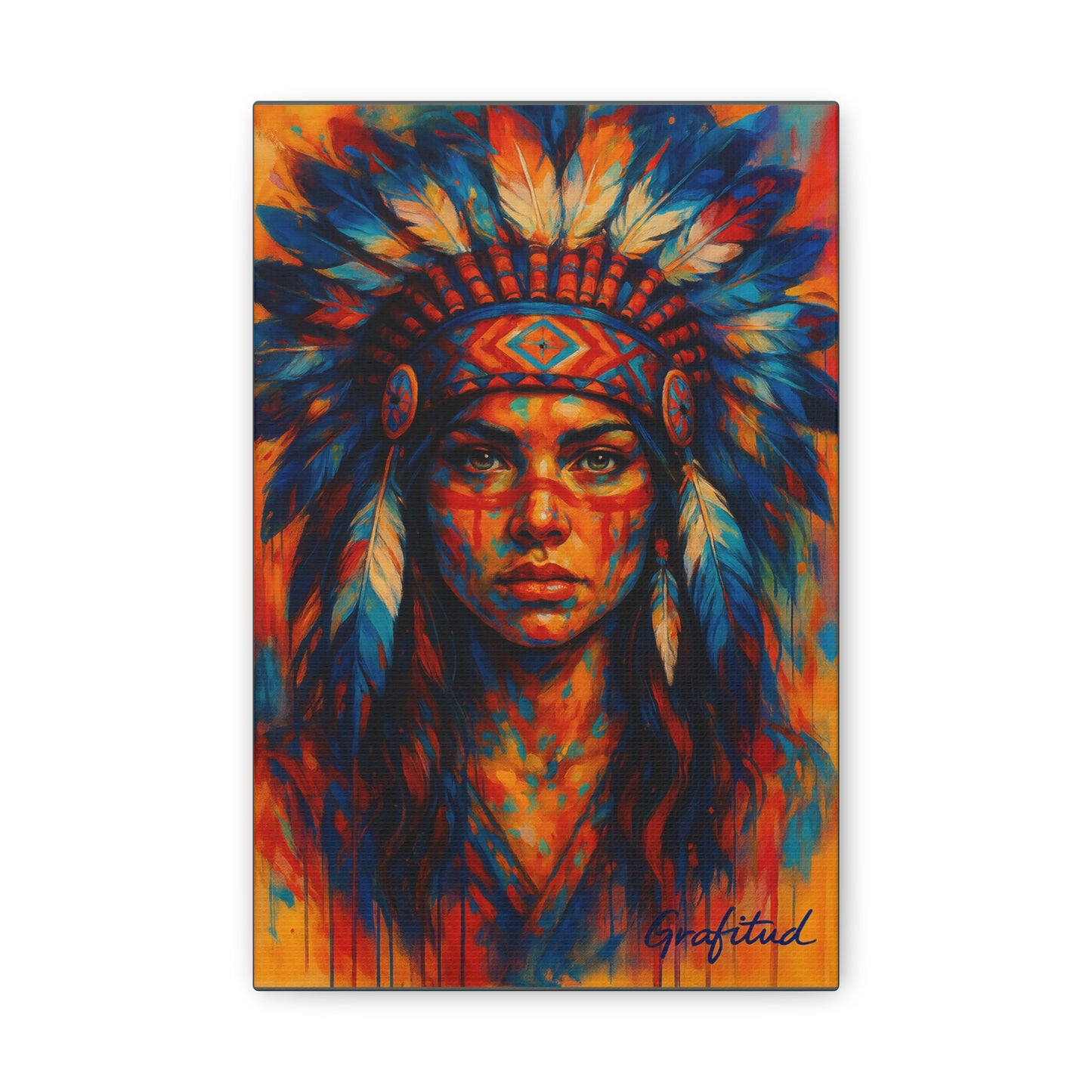 Portal 161 - SPIRITUAL AWAKENING Canvas Art - Sacred Native Woman