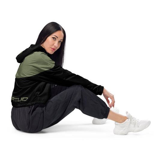 Women’s cropped windbreaker - GD Finch