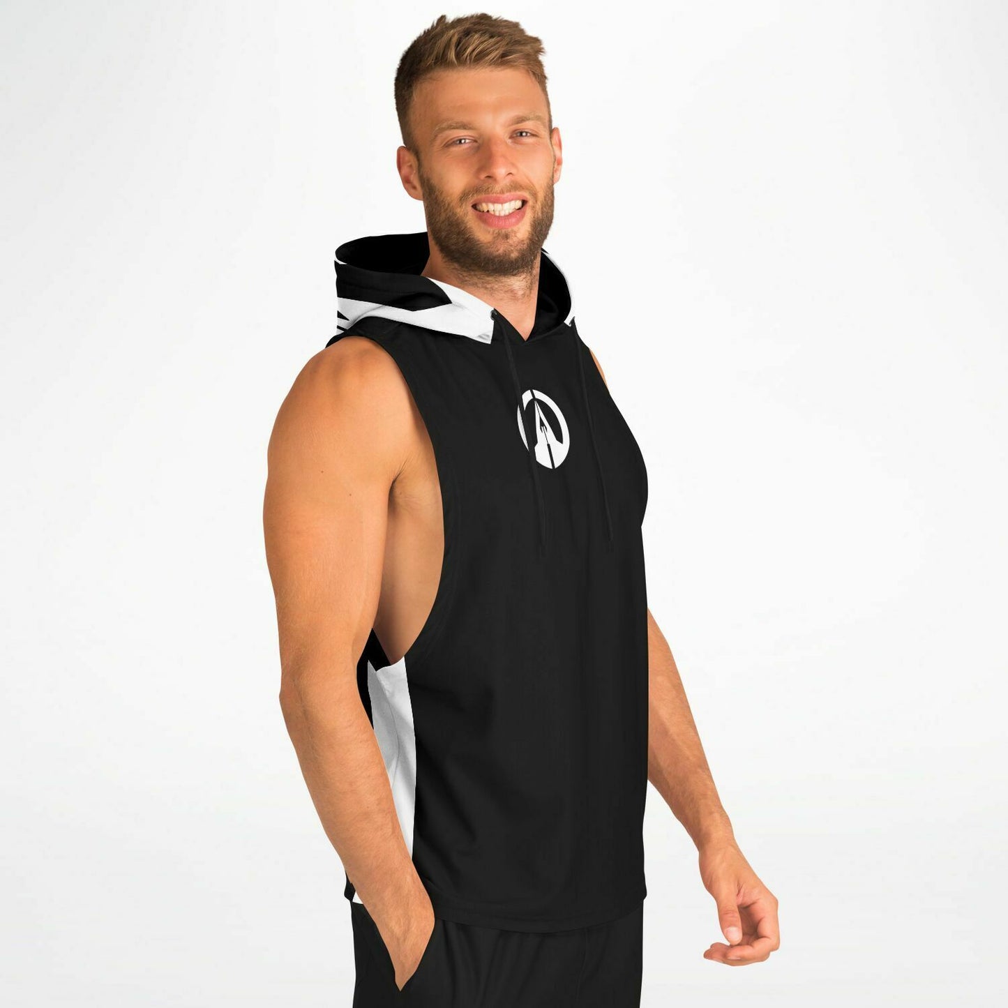 Athletic Drop Armhole Hoodie - GD Raven