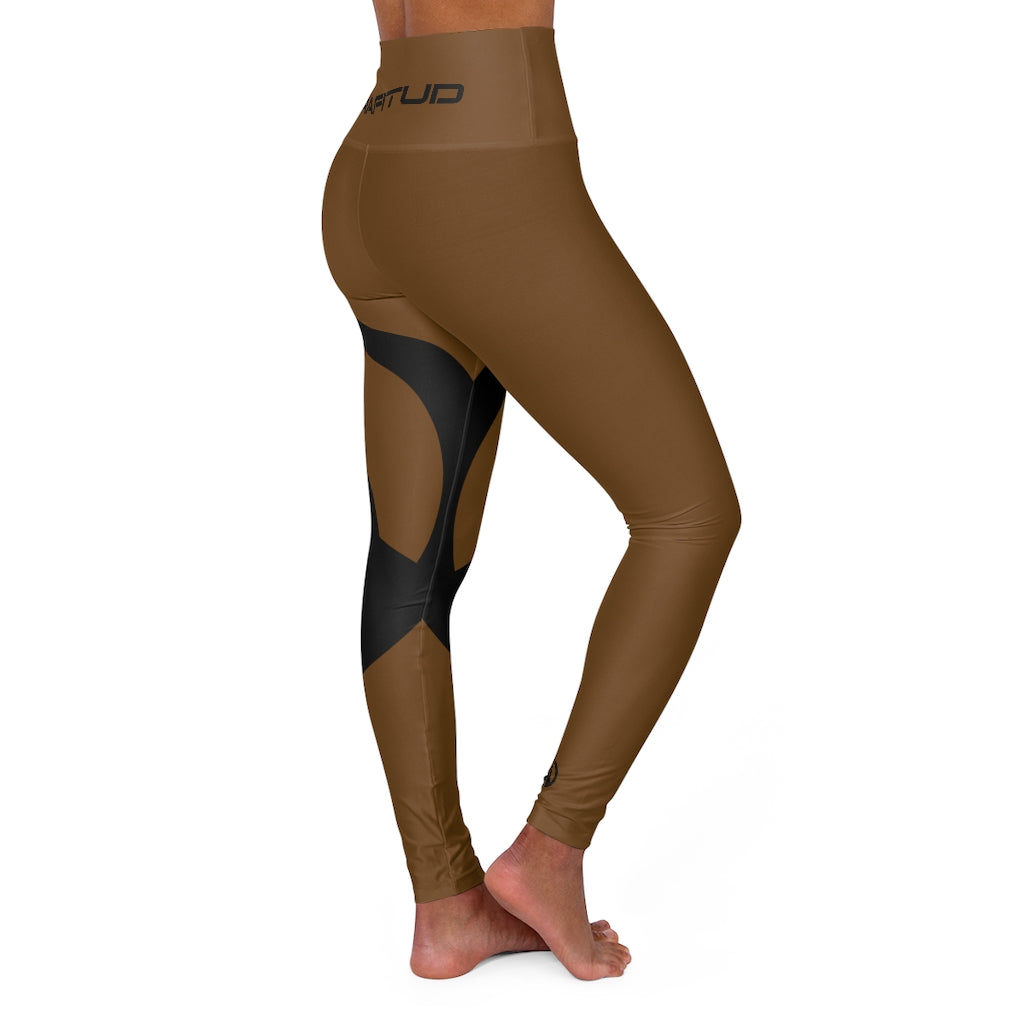 High Waisted Yoga Leggings - GDX BBronze