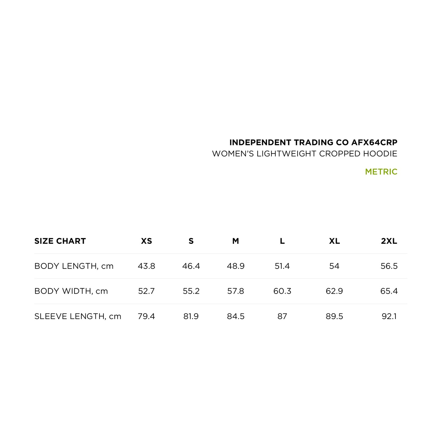 size_chart_metric