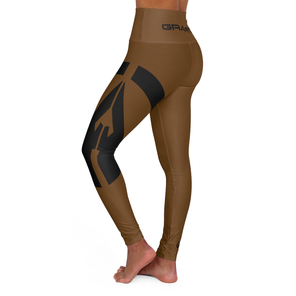 High Waisted Yoga Leggings - GDX BBronze