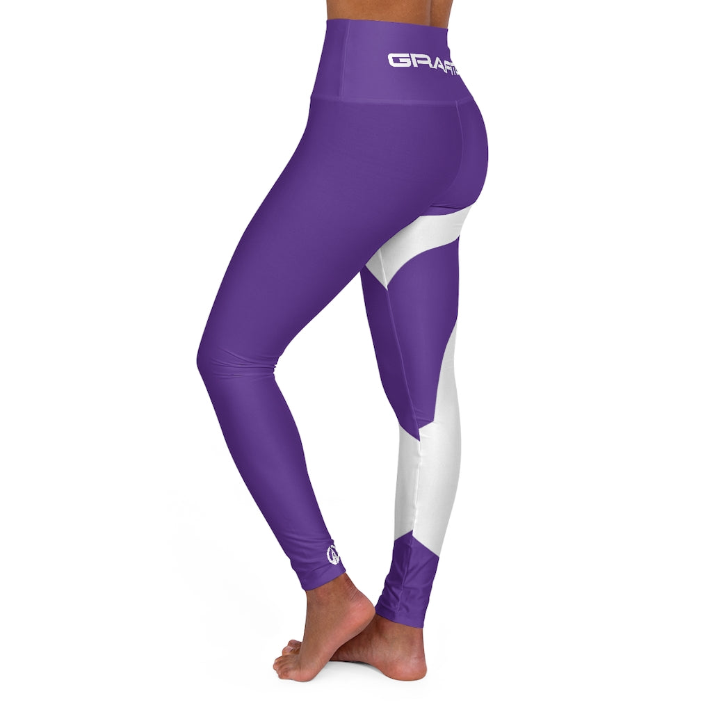 High Waisted Yoga Leggings - GDX Lavender