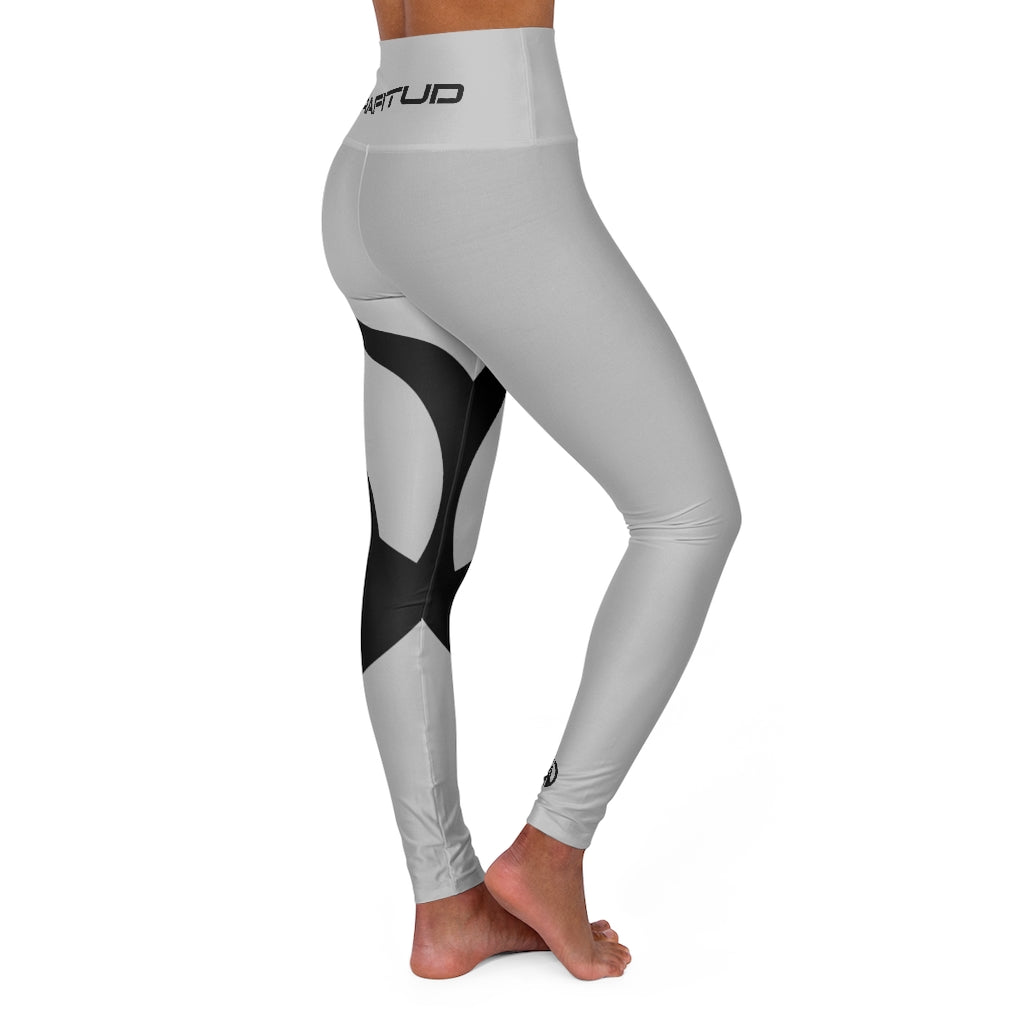 High Waisted Yoga Leggings - GDX Silver