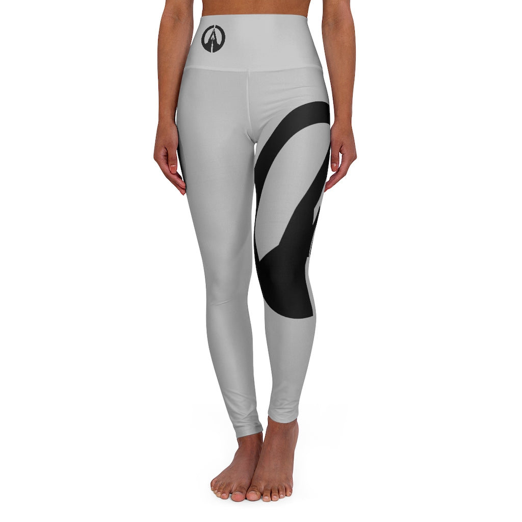 High Waisted Yoga Leggings - GDX Silver