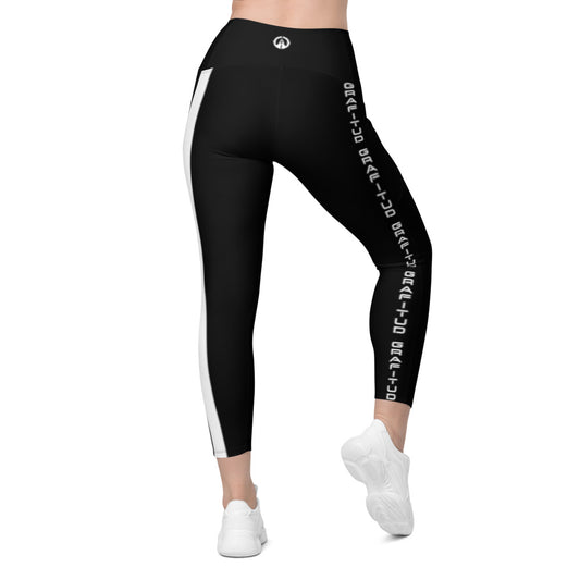 Crossover leggings with side pockets - G9