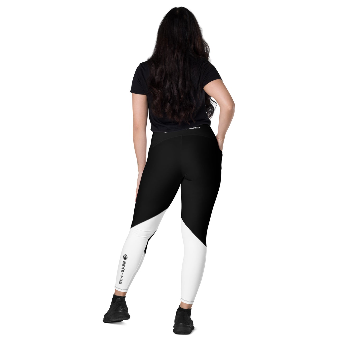 Crossover leggings with pockets - GP W-Raven