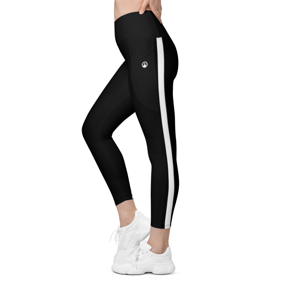 Crossover leggings with side pockets - G9