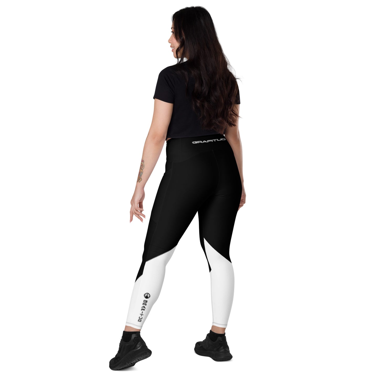 Crossover leggings with pockets - GP W-Raven