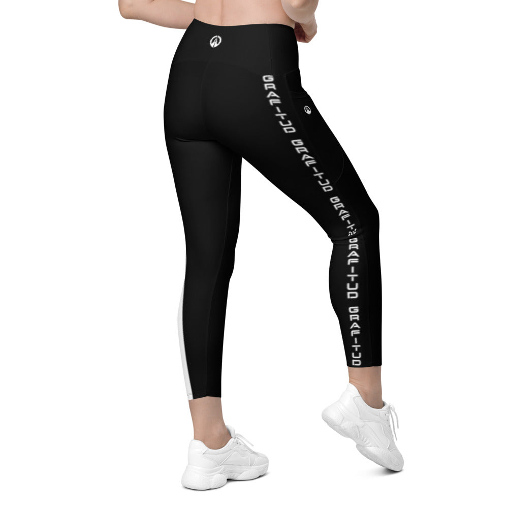 Crossover leggings with side pockets - G9