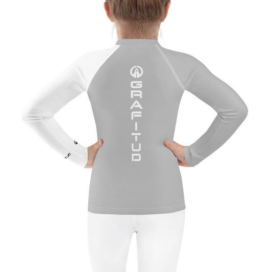 Kids Rash Guard - Silver