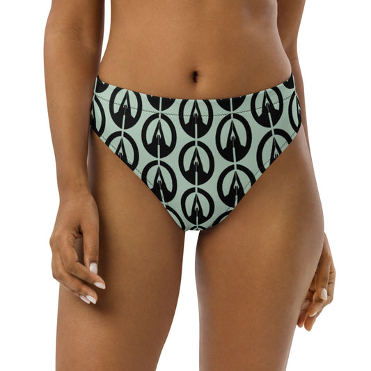 High-waisted bikini bottom