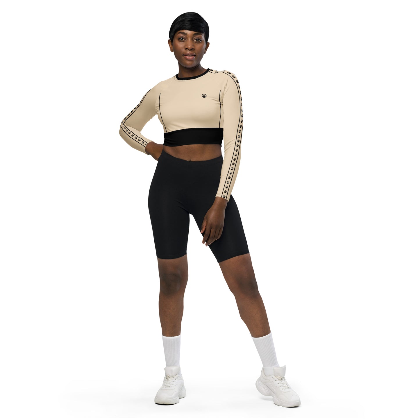 Long-sleeve crop top - GBK B-Champagne