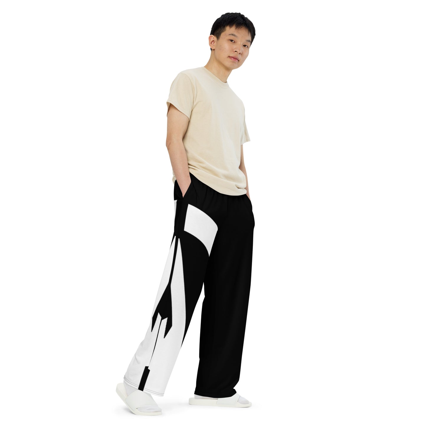 Unisex wide-leg pants - G1 Raven