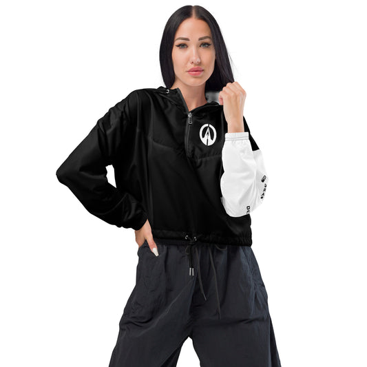 Women’s cropped windbreaker - GD1 Raven