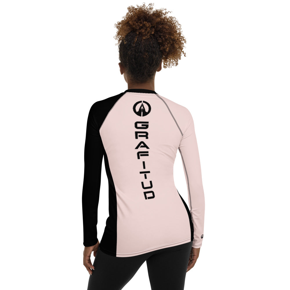 Women's Rash Guard - BMisty Rose