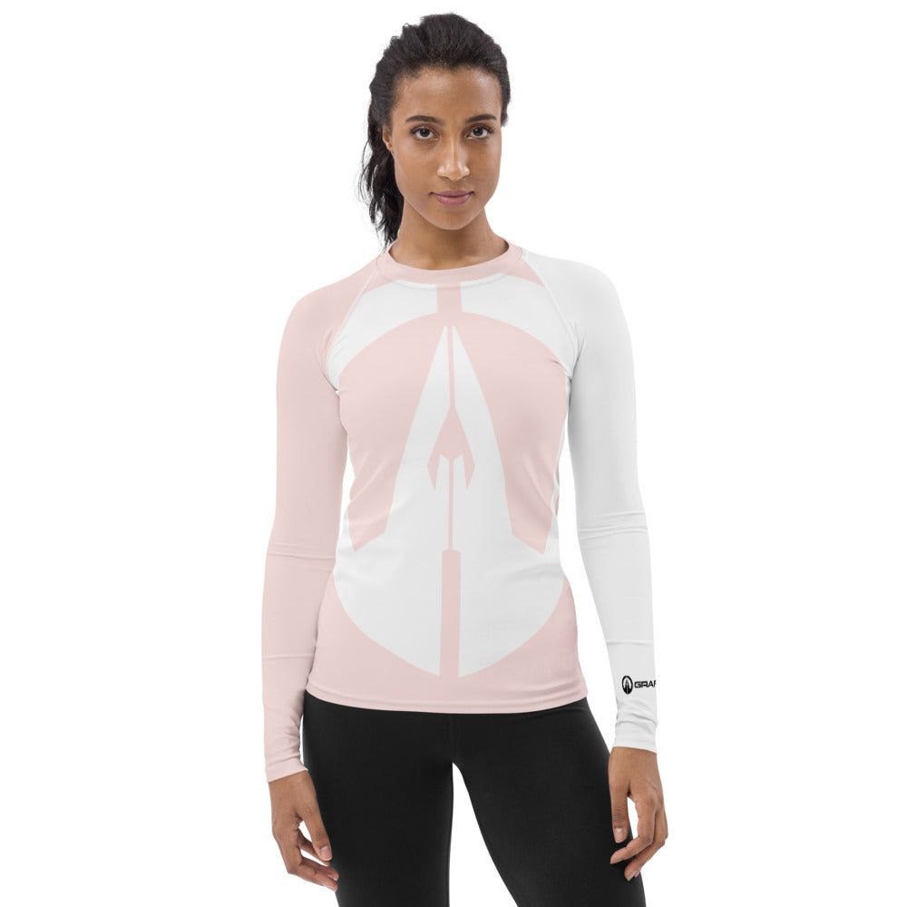 Women's Rash Guard - Misty Rose