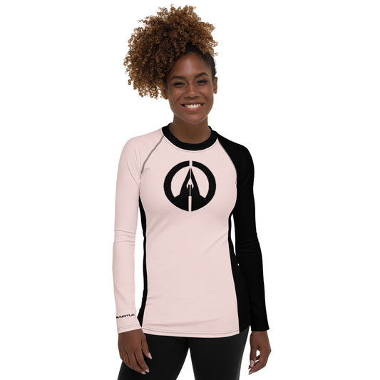 Women's Rash Guard - BMisty Rose