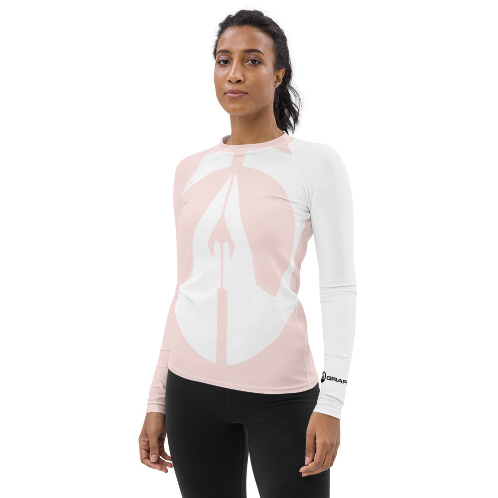 Women's Rash Guard - Misty Rose