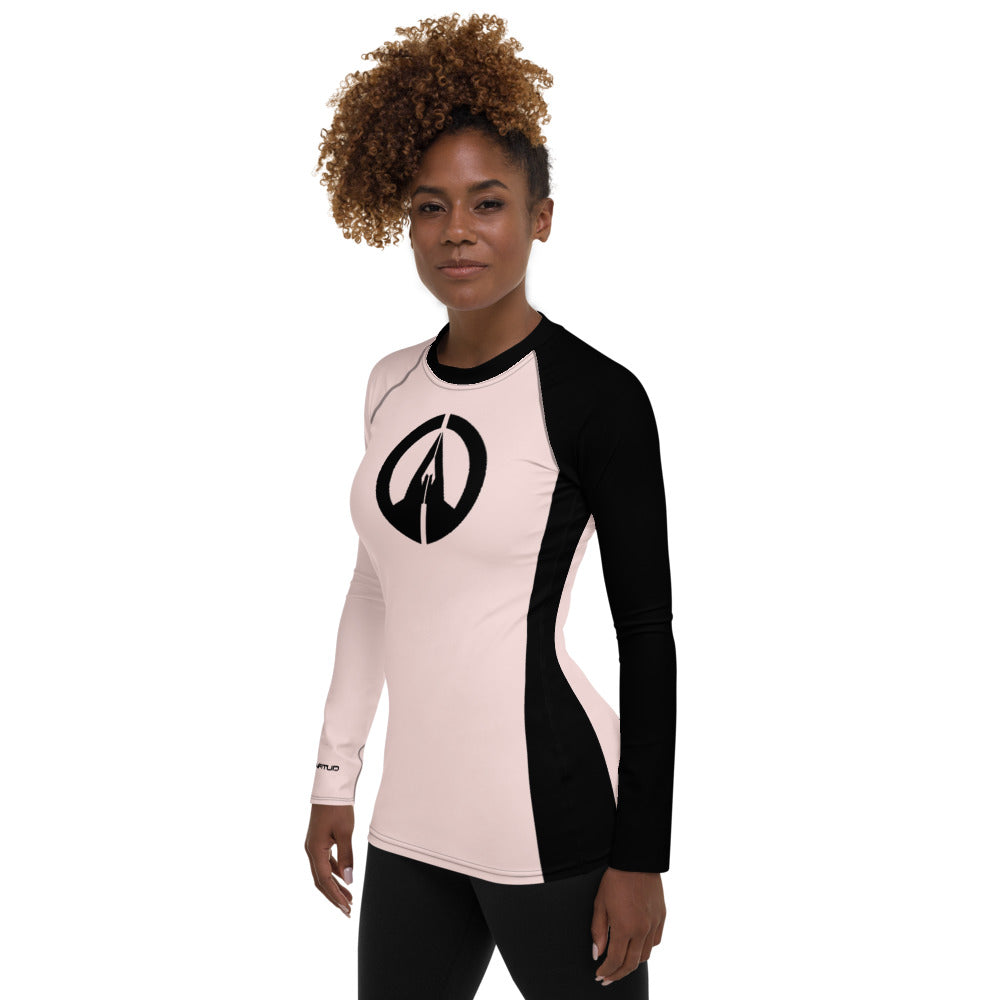 Women's Rash Guard - BMisty Rose