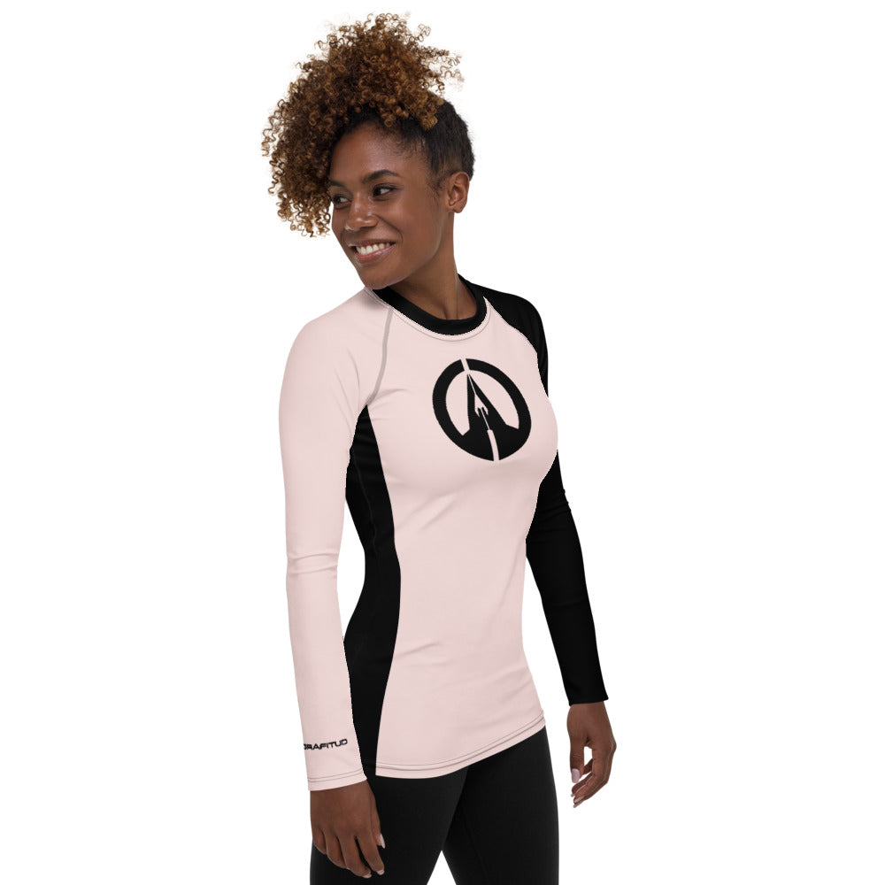 Women's Rash Guard - BMisty Rose