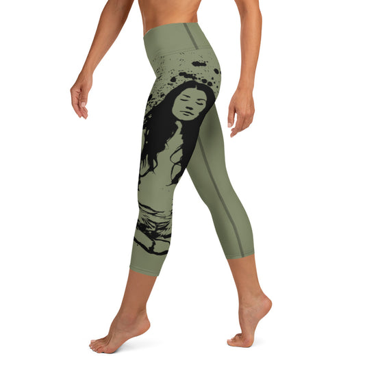 Yoga Comfy Capri Leggings - Namasté Finch