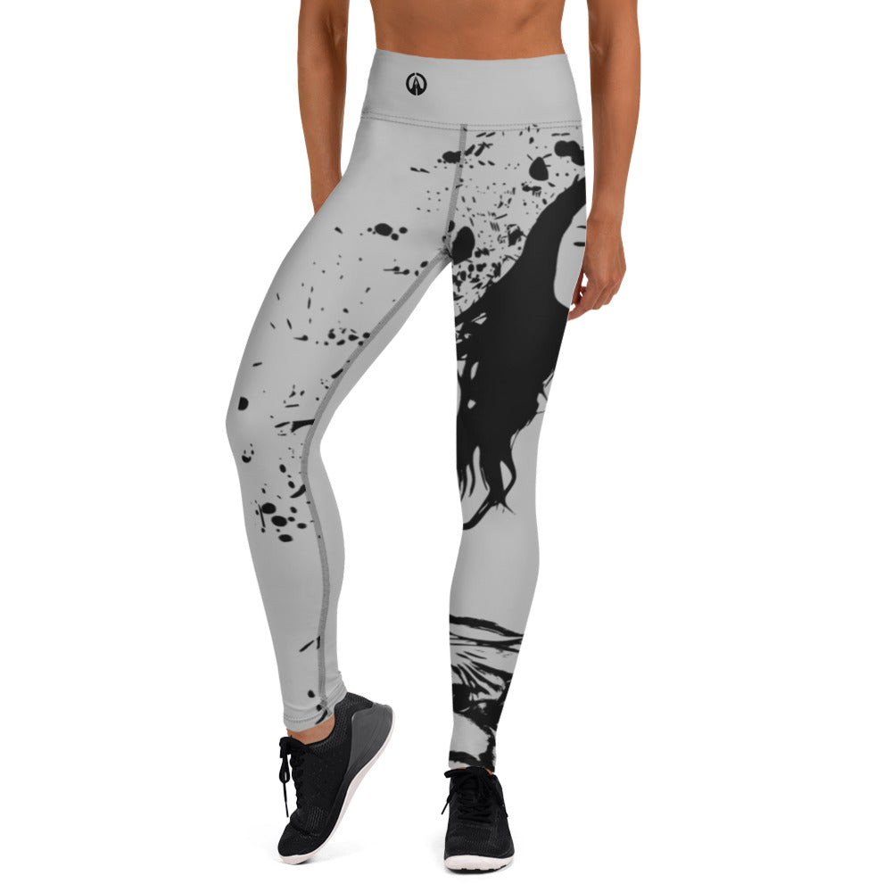 Yoga Comfy High-waisted Leggings - Namasté Silver