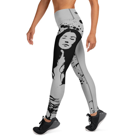 Yoga Comfy High-waisted Leggings - Namasté Silver