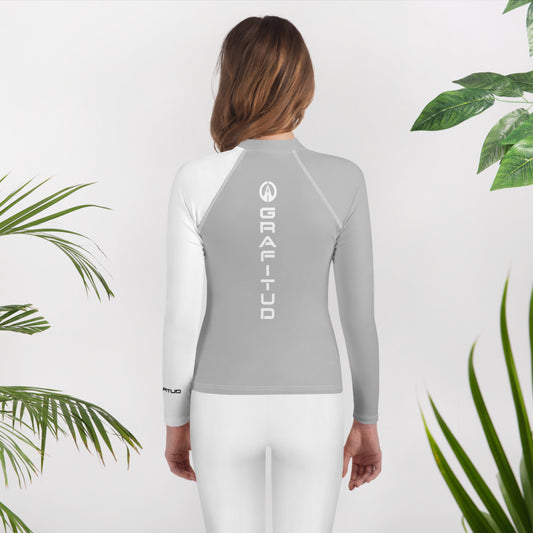 Youth Rash Guard - Silver