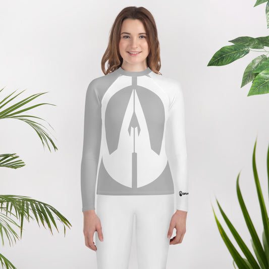 Youth Rash Guard - Silver