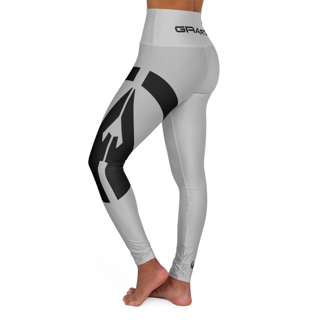 High Waisted Yoga Leggings - GDX Silver