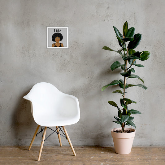 Lola Personnalisable Framed poster