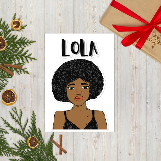 Lola Sticker sheet