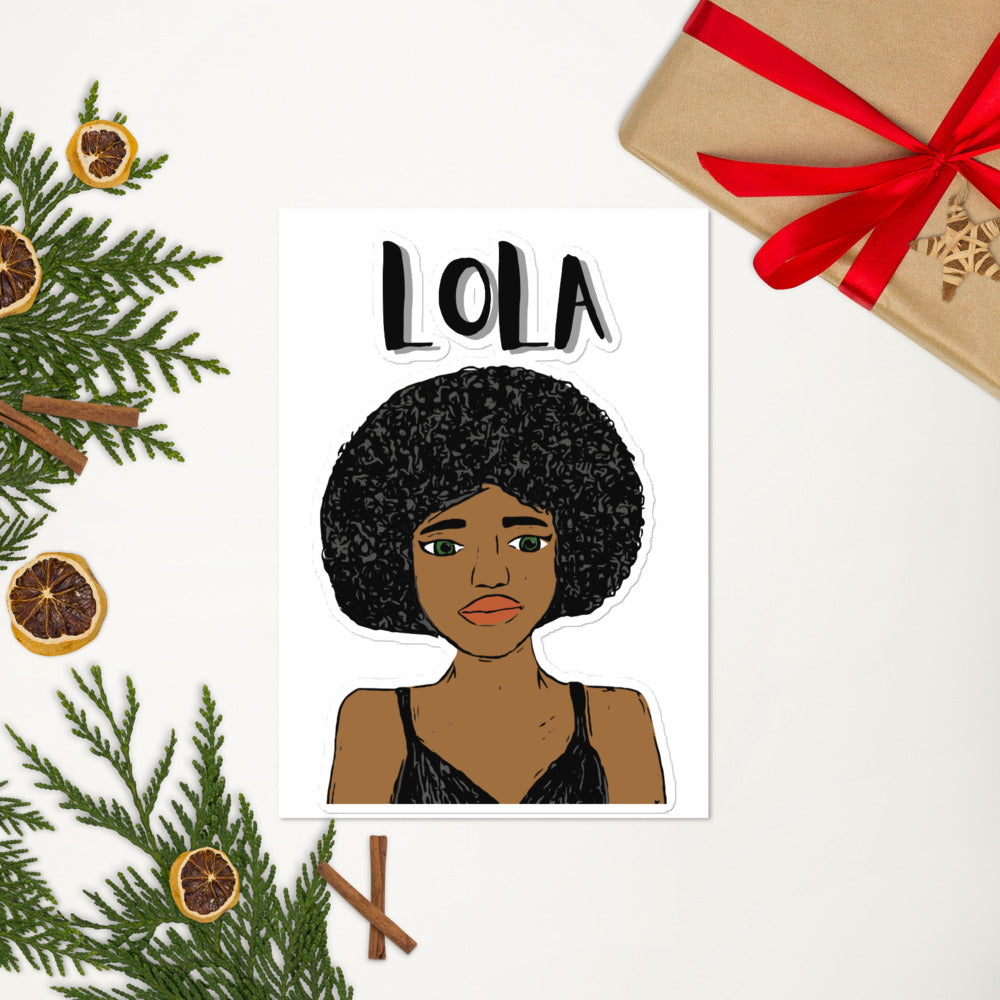 Lola Sticker sheet