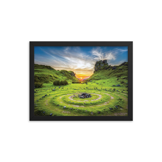 Grateful circle - Framed photo paper poster