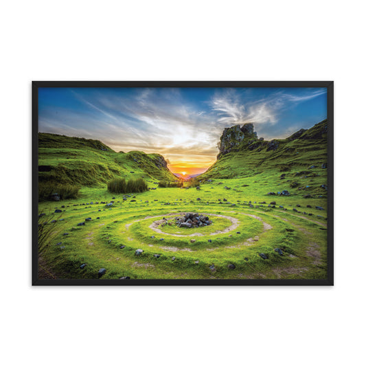 Grateful circle - Framed photo paper poster