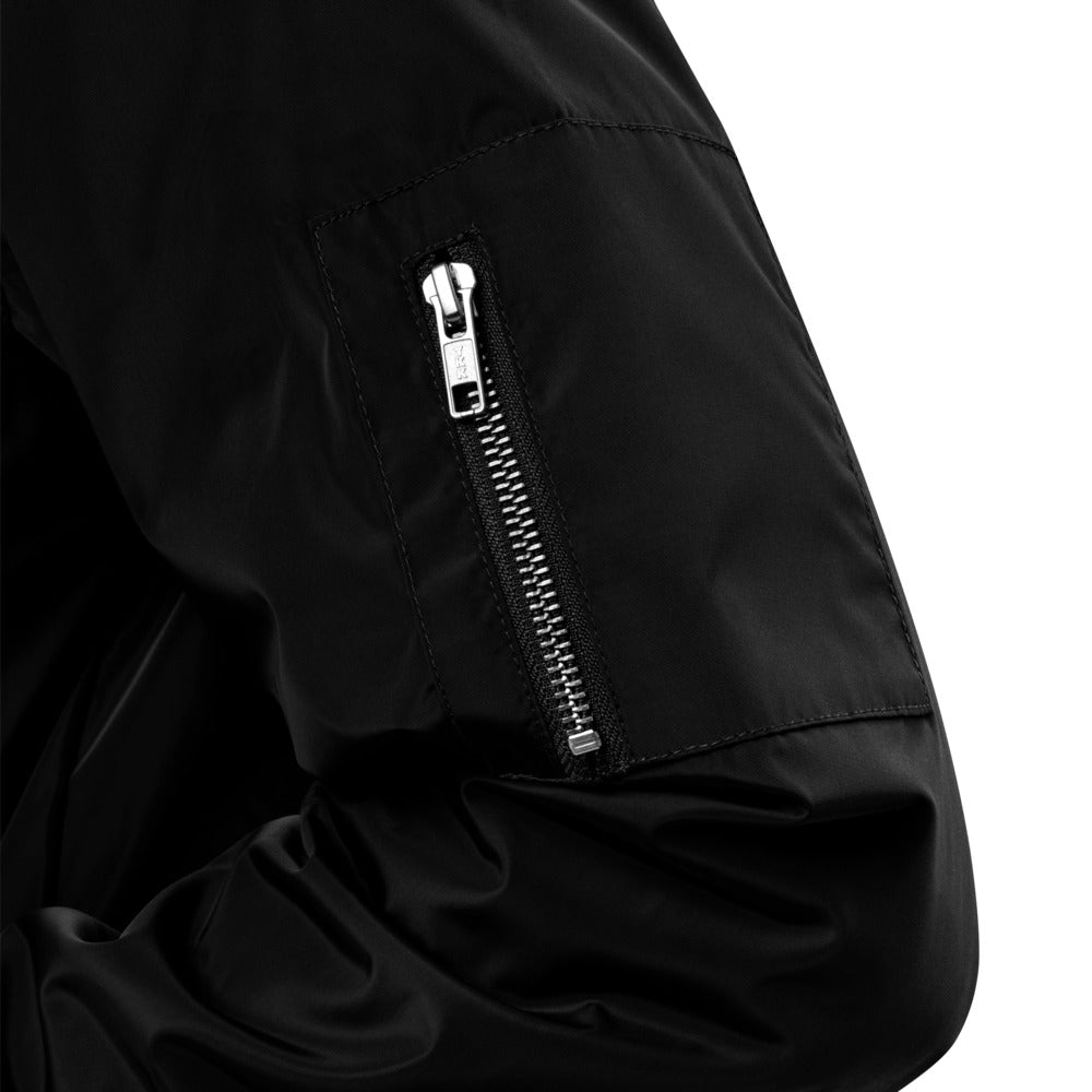 Premium recycled bomber jacket - Raven