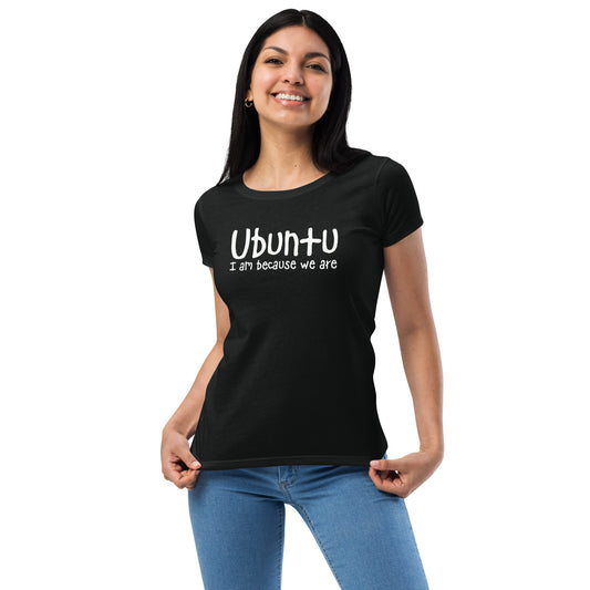 Women’s fitted t-shirt - Ubuntu