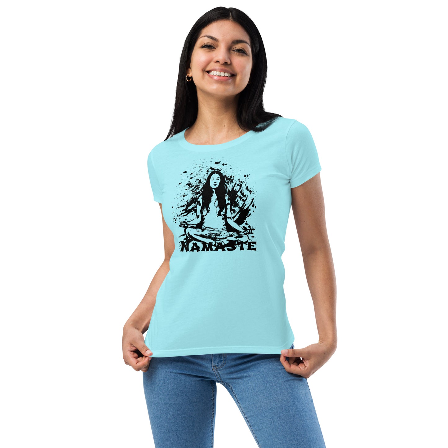 Women’s fitted t-shirt - Namaste